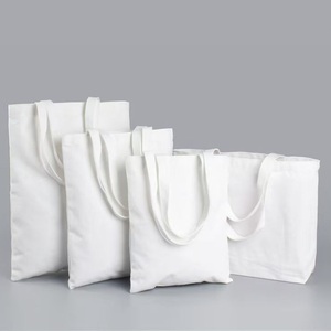 लोगो पेंटिंग के साथ कस्टम आकार और रंग खरीदारी पुनः प्रयोज्य रिक्त कपास भारी शुल्क बेज प्रिंट कैनवास टोटे बैग बैग - Product Image 5