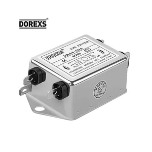 DOREXS DBA4 10A 20A 30A 250V فلتر طاقة DC AC EMI أحادي القطبية لفترة واحدة