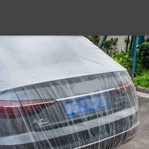Housse de voiture jetable imperméable et anti-poussière, élastique, facile à installer, équipement de pluie pour les voyages, housse de voiture en plastique - Product Image 5