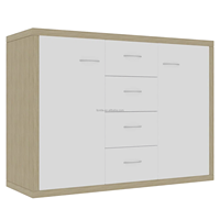 Commode moderne en bois pour salon avec 4 tiroirs - Armoire durable et peu encombrante pour chambre à coucher, appartement, entrée, villa et hôtel