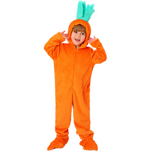 Costume de lapin de Pâques pour enfants, Costume de spectacle blanc, corps entier avec capuche et gants, pour jeu de rôle en soirée d'Halloween - Product Image 3