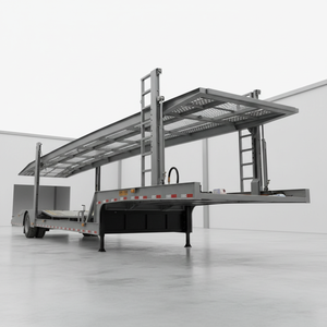 Rimorchio per Trasporto Auto a 2 Assi 15-17 <span class=keywords><strong>M</strong></span> di Alta Qualità, Semirimorchio Porta-Auto in Vendita - Product Image 3