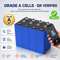 Cellule de batterie LiFePO4 LF334 334Ah 345Ah LF340 334 340 360 350 345 Ah Grade A 3.2V 350Ah 4nrgy testée en laboratoire 314Ah 340AH