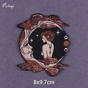 Patch brodé thermocollant personnalisé pour les amoureux des livres, patch brodé « Courage de la fille » pour vêtements et jeans, vente en gros - Product Image 3