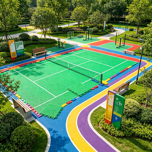 Suelo de Plástico Encastrable para Complejos Turísticos, Parques de Vacaciones, Actividades Deportivas Temporales, Área de Juegos al Aire Libre - Product Image 1