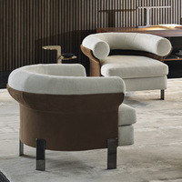 Fauteuil Boucle de style moderne de luxe chaise longue monoplace salon meubles d'hôtel fauteuil confortable meubles