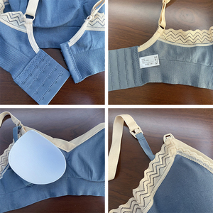 <span class=keywords><strong>Reggiseno</strong></span> Allattamento Senza Ferretto Taglia Grande per Seno Abbondante, Comodo, in Pizzo, Apertura Frontale, Senza Cuciture - Product Image 5