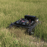 Tondeuse robotisée compacte télécommandée pour usage agricole et commercial, avec lame de coupe pour herbe, simple d'utilisation, prix compétitif