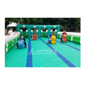 Amusement Park Plato Customized Inflatable Derby Horse Race Games For Sale Inflatable Horse Track