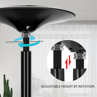 Barra de Baile Portátil Independiente con Base de Instalación Rápida, Barra Giratoria Negra de 45 mm para Ejercicios y Fitness en Casa