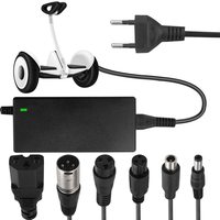Chargeurs pour trottinette électrique, chargeur de hoverboard, câble de charge pour vélo électrique, chargeur de batterie 42 V pour vélo électrique 2A avec 3 broches