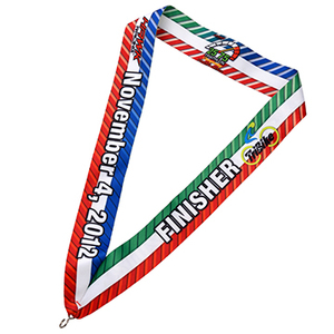 Lanière en polyester pleine couleur avec logo tissé personnalisé - Parfaite pour les festivals et les fêtes - Product Image 1