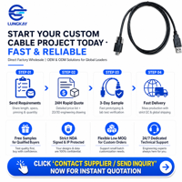 Kabel USB Tipe C Industri OEM dengan Sekrup Pengunci untuk Pemasangan, Kabel Pengisian Daya dan Data USB2.0 a ke Tipe-C untuk Perangkat Kamera Diagnostik