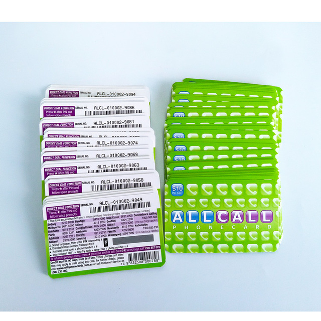 Custom High Quality CMYK Offset Printing Scratch Card Mobile Phones Recharge Card