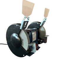 Meuleuse à banc métallique pour petit atelier, avec moteur 230V 50Hz et double meule, machine à affûter le métal