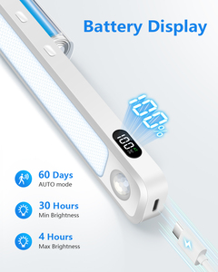 <span class=keywords><strong>Luz</strong></span> <span class=keywords><strong>LED</strong></span> <span class=keywords><strong>Recargable</strong></span> de 3W/5W con Sensor de Movimiento, Color Ajustable para <span class=keywords><strong>Armario</strong></span>, Espejo de Tocador, Dormitorio - Product Image 2