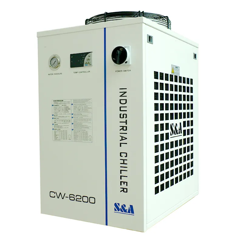 Система лазерного охлаждения S & A CW 6200 CO2, промышленный охладитель CW 6200, аксессуары для лазерной гравировки и резки