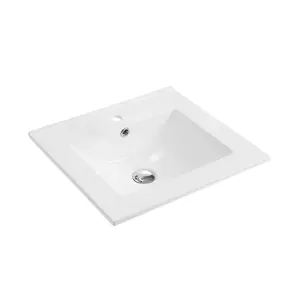 Porcelain Wash Basin Vanity Retangular Bathroom Sinks Basin for Cabinet