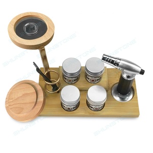Meilleur vendeur Premium en <span class=keywords><strong>bois</strong></span> whisky Cocktail Smoker infuseur <span class=keywords><strong>Kit</strong></span> avec torche étagère anniversaire whisky Smoker ensemble cadeaux d'anniversaire pour hommes - Product Image 4