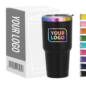 Vasos Personalizados con Recubrimiento Holográfico <span class=keywords><strong>de</strong></span> 30 oz para Grabado Láser, Vasos Térmicos <span class=keywords><strong>de</strong></span> Doble Pared para Auto con Tapas, Vasos Metálicos - Product Image 1