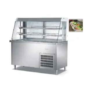 Commercial Front Open Display Cooler Cabinet Multideck Display Chiller for sale