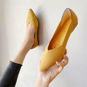 Mocassini Slip-on con Punta Affusolata in Maglia Volante, <span class=keywords><strong>Scarpe</strong></span> Basse Eleganti con Stampa Leopardata a Quadri, <span class=keywords><strong>Ballerine</strong></span> da Passeggio - Ingrosso Fabbrica OEM - Product Image 5