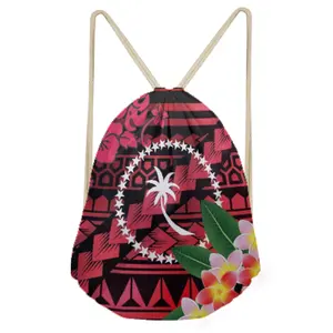 Print on Demand Polynesian Tribal Style Boho Hand School Book Bags Kids Large Schoolbag College Drawstring Backpacks For Shoes