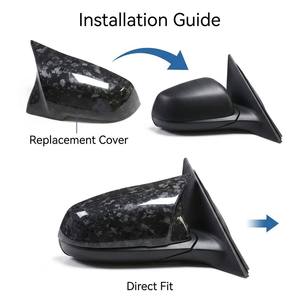 Coques de rétroviseurs latéraux et arrière en fibre de carbone forgée TIYPEOR pour BMW F30 F20 F22 F32 F33 F36 X1 E84 F87 M2 2012+ Remplacement - Product Image 5
