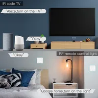 Nuevo Control Remoto Universal WiFi RF IR MOES RF-R1 con Sensor de Temperatura y Humedad, Alcance de 15m, Compatible con la Aplicación Tuya Smart Life y Control por Voz