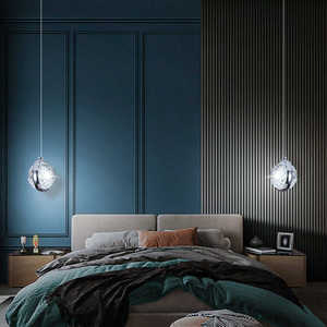Stile nordico <span class=keywords><strong>camera</strong></span> <span class=keywords><strong>da</strong></span> <span class=keywords><strong>letto</strong></span> comodino <span class=keywords><strong>lampadario</strong></span> di cristallo 2025 argento Bubble Ball globo di alta qualità soggiorno <span class=keywords><strong>camera</strong></span> <span class=keywords><strong>da</strong></span> <span class=keywords><strong>letto</strong></span> a Led luce pendente - Product Image 3