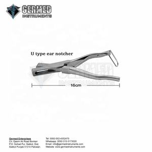 เครื่องบากหูแกะแกะรูปตัว V ตัดเครื่องมือสัตวแพทย์สแตนเลส - Product Image 4