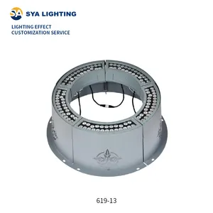 SYA-619-13 कस्टम मेड कमर्शियल आउटडोर लैंडस्केप रिंग लाइटिंग सजावटी ट्री लैंप होल्डिंग ट्री लाइट्स गार्डन लाइट