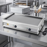 Plaque de cuisson électrique professionnelle de qualité supérieure 6000W en fonte pour restaurant commercial, garantie 1 an