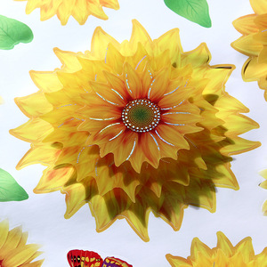 Autocollants muraux 3D à fleurs Autocollants pour portes <span class=keywords><strong>de</strong></span> réfrigérateur Décoration <span class=keywords><strong>de</strong></span> chambre d'adolescent Décoration murale esthétique Papier peint <span class=keywords><strong>Poster</strong></span> - Product Image 4