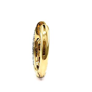 Boucles d'oreilles en forme de griffe pour femmes, Design quotidien, d'inspiration de création, en or jaune 18k, diamant 100% naturel, anneaux, crochets - Product Image 3