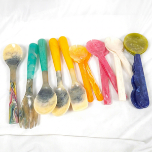 Kitchen <b>Salad</b> <b>Tools</b> Resin <b>Salad</b> Servers Set with Fork Spoon Long Handle Dishwasher Safe Microwave & Oven Safe High Quality - Product Image 1