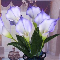 Usine en gros Style européen Real Touch unique PU Calla Lily Bouquet 60cm PE mousse respectueux de l'environnement réutilisable pour