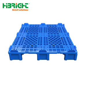 Heavy Duty Plastic <b>Pallet</b> Grid Design Moisture-Proof Flat Skid Base for Warehouse Storage and Logistics - Product Image 3