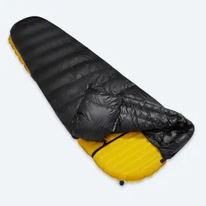 Duck Down Stuffed Ultralight Compact Winter Warm Sleeping Bag Outdoor Camping Mummy Down Top-quilt Sleeping Bag