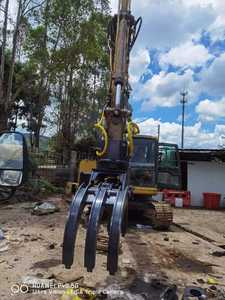 Grappin hydraulique à sept mâchoires pour excavatrice de 6 à 9 tonnes, manipulation du bois, déchets, zone de déchets, double articulation, rotation à 360°, grappin forestier pour bûches - Product Image 3