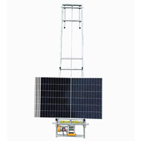 Élévateur Électrique pour Panneaux Solaires, Monte-Charge Photovoltaïque Échelle, Élévateur de Verre