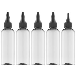 PET Plastic Hair Oil Dye <b>Paint</b> Nozzle Sauce Squeeze Applicator Bottles Screw Cap Customized Color 100ml/4 Oz 1000ml/8 Oz 500ml - Product Image 1