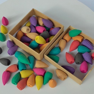 Conos de Incienso de Reflujo con Aroma a Sándalo, Rosa de Té, Lavanda, Pino, Jazmín y Salvia Clary para Aromaterapia - Product Image 1