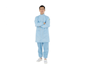 ขายร้อนที่กำหนดเองCleanroomป้องกันไฟฟ้าสถิตเสื้อผ้าEDSเสื้อผ้า - Product Image 1