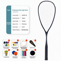 Ensemble de raquettes de squash SwiftAce entièrement en carbone, légères, en fibre de carbone, de qualité professionnelle, pré-cordées