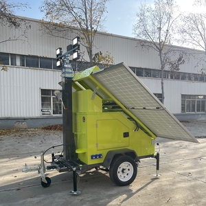 Vielseitiger Diesel-<span class=keywords><strong>Solar</strong></span>-betriebener 7m 9m Elektrischer & Manueller Teleskop-Weißlicht-LED-Lichtmast Kostengünstiger 1000 Watt Lichtturm-Fahrzeug - Product Image 2