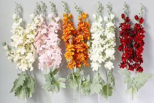 QSLH-00273 Vente en gros <span class=keywords><strong>de</strong></span> fleurs artificielles en soie, jacinthe et delphinium, branche unique, longue branche, <span class=keywords><strong>fleur</strong></span> <span class=keywords><strong>de</strong></span> mariage, aménagement paysager - Product Image 5