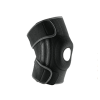 Genouillère de soutien en néoprène réglable avec fermeture auto-agrippante, manchon de compression respirant antidérapant pour la course et le sport