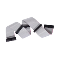 Câble plat IDC JIATEL 2,54 mm avec connecteur pour alimentation CC, pour ordinateur, longueur et AWG personnalisables, modèle JT-IDC-009