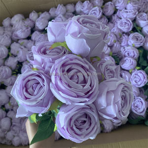 B-793 <span class=keywords><strong>Ramo</strong></span> <span class=keywords><strong>de</strong></span> Flores Artificiales en Oferta, <span class=keywords><strong>Rosas</strong></span> Púrpuras al por Mayor, <span class=keywords><strong>Rosas</strong></span> Grandes Artificiales, <span class=keywords><strong>Ramo</strong></span> <span class=keywords><strong>de</strong></span> <span class=keywords><strong>Novia</strong></span> con 9 Cabezas <span class=keywords><strong>de</strong></span> Rosa - Product Image 3